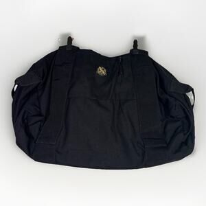 Eddie Bauer Black Heavy Duty Nylon Duffle Large 24" Travel Weekender Bag Strap